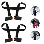 Lot de 2 pices porte skis porte - epaules rglable bandoulire de ski pour transport de skis