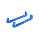 Lot de 2 protge - lames de patin a glace hockey sur glace garde protection de lames ajustable - bleu, ...