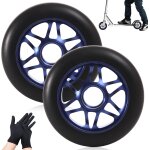 Lot de 2 roues de rechange pour trottinette - 100mm - avec jantes en alliage d'aluminium - compatible ... Lot de 2 roues de rechange pour trottinette - 100mm - avec jantes en alliage d'aluminium - compatible ...