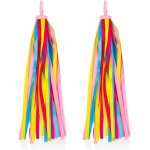 Lot de 2 serpentins de vlo pour enfants, pompons de poigne de vlo, accessoires de poigne, dcoration ...