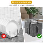 Lot de 2 supports d'assiettes pour camping - car, camping - car, porte - tasses, rangement de vaisselle, ...