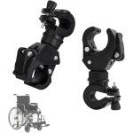 Lot de 2 support de lampe de poche 360 degrs porte - vlos supports de vlo universels pour fauteuils ...