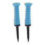 Lot de 2 tees de golf professionnels en plastique - golf sports traning 82 mm - divers - jaune