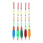 Lot de 20 255 flotteurs de p�che multicolores en bois de balsa, indicateur de touche, equipement de p�che ...