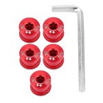 Lot de 20 255 vis de plateau de vélo pour simple, double, triple vitesse (rouge, 7 mm) Lot de 20 255 vis de plateau de vélo pour simple, double, triple vitesse (rouge, 7 mm)
