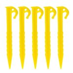 Lot de 20 piquets de tente en plastique, 14, 5 cm, robustes Lot de 20 piquets de tente en plastique, 14, 5 cm, robustes