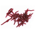 Lot de 200 leurres de p�che souples de 4 cm, insectes, faux vers de terre, vers de vase, app�ts artificiels ...
