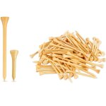 Lot de 250 tees de golf en bambou, 200 tees de 3. 25 pouces et 50 tees de 1. 65 pouces, combo pour la ...