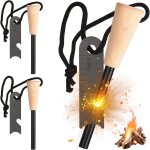 Lot de 3 allume - feu de survie avec paracorde amadou, pierre a feu avec etincelles extrêmement puissantes, ... Lot de 3 allume - feu de survie avec paracorde amadou, pierre a feu avec etincelles extrêmement puissantes, ...
