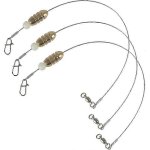 Lot de 3 bas de ligne de pêche en acier inoxydable, souple, 44 lb, résistant aux dents, 49 brins, 0, ... Lot de 3 bas de ligne de pêche en acier inoxydable, souple, 44 lb, résistant aux dents, 49 brins, 0, ...