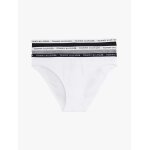 Lot de 3 culottes a ceinture motif logo 3p bikini / medium grey htr / white / black - l