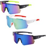 Lot de 3 lunettes de soleil de sport polarises pour homme et femme - coupe - vent - lunettes rapides ...