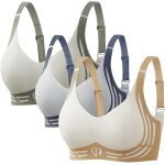 Lot de 3 soutien gorge sans armature pour femmes push up anti - affaissement brassière femme poitrine ... Lot de 3 soutien gorge sans armature pour femmes push up anti - affaissement brassière femme poitrine ...