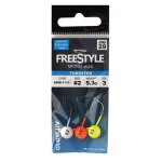 Lot de 3 t�tes plomb�es spro freestyle tungsten glow 1, 8 g, 2, 7 g ou 3, 5 g