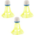 Lot de 3 volants de badminton coupe - vent ¿ ballons d'entra�nement sportif pour joueurs de tous niveaux ...