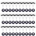 Lot de 30 ou 180 pi�ces de haricots spatiaux ovales en caoutchouc, ligne de p�che a la carpe de mer, ...