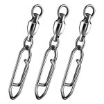 Lot de 30 clips de pche a changement rapide, emerillons a roulement a billes
