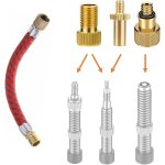 Lot de 4 adaptateurs de valve - vélo et voiture - pour av, dv, sv (presta) - avec rallonge - adaptateur ... Lot de 4 adaptateurs de valve - vélo et voiture - pour av, dv, sv (presta) - avec rallonge - adaptateur ...