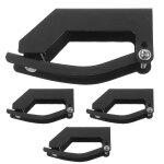 Lot de 4 barres de toit robustes avec supports de montage pour voiture, bagages, tente, accessoires, ...