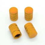 Lot de 4 bouchons de valve en alu pour pneus de v�lo, moto, voiture - ref06 or