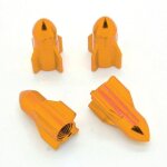 Lot de 4 bouchons de valve en alu pour pneus de vélo, moto, voiture - ref07 or Lot de 4 bouchons de valve en alu pour pneus de vélo, moto, voiture - ref07 or