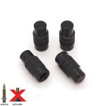 Lot de 4 bouchons de valve presta en alu pour pneus de vélo moto voiture - ref09 rouge Lot de 4 bouchons de valve presta en alu pour pneus de vélo moto voiture - ref09 rouge