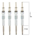Lot de 4 bougies de pr�chauffage - bmw 3 compact (e46) 318 td 03 / 2003>02 / 2005
