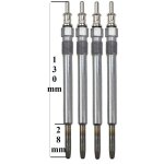 Lot de 4 bougies de pr�chauffage - mercedes - benz classe m (w163) ml 270 cdi (163. 113) 12 / 1999>06 ...