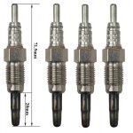 Lot de 4 bougies de pr�chauffage - nissan tiida berline bicorps trois ou cinq portes (c11) 1. 5 dci 03 ...