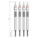 Lot de 4 bougies de prchauffage - opel astra j (p10) 1. 7 cdti (68) 09 / 2009>10 / 2015