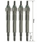 Lot de 4 bougies de pr�chauffage - opel combo camionnettemonospace (71 ) 1. 7 d 07 / 1994>10 / 2001