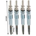 Lot de 4 bougies de pr�chauffage - opel omega b (v94) 2. 5 dti (f69, m69, p69) 09 / 2001>07 / 2003