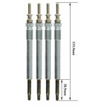 Lot de 4 bougies de pr�chauffage - opel vectra c (z02) 2. 0 dti 16v (f69) 04 / 2002>08 / 2006