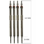 Lot de 4 bougies de pr�chauffage - opel vivaro b fourgon (x82) 1. 6 cdti (05) 03 / 2016>12 / 2019