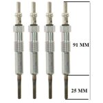 Lot de 4 bougies de pr�chauffage - renault grand sc�nic iii (jz01 ) 1. 9 dci (jz0j, jz0n, jz1k, jz1s) ...