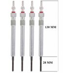 Lot de 4 bougies de pr�chauffage - skoda octavia iii combi (5e5, 5e6) 2. 0 tdi  tdi rs 4x4 05 / 2013>10 ...