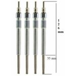 Lot de 4 bougies de pr�chauffage - skoda superb i (3u4) 2. 5 tdi 06 / 2003>03 / 2008