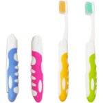 Lot de 4 brosses �� dents de voyage pliantes et souples pour voyage, camping, randonn��e