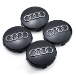 Lot de 4 capuchons caches moyeux pour jantes aluminium audi a3 a4 a5 a6 a7 a8 s4 s5 s6 s8 s4 rs4 q3 q5 ...