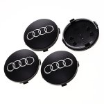 Lot de 4 capuchons caches moyeux pour jantes aluminium audi a3 a4 a5 a6 a7 a8 s4 s5 s6 s8 s4 rs4 q3 q5 ...