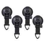 Lot de 4 crochets universels a ventouse pour tente de voiture, support de camping extérieur pour différentes ... Lot de 4 crochets universels a ventouse pour tente de voiture, support de camping extérieur pour différentes ...