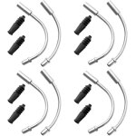 Lot de 4 guides de c�bles de frein v pour v�lo - acier inoxydable et aluminium - avec gaine caoutchouc ...