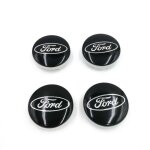 Lot de 4 logo ford 54mm noir centre de roue cache moyeu jante embl�me jantes insigne cache - moyeux