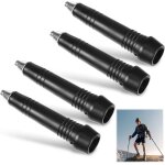 Lot de 4 pointes de rechange pour btons de randonne alpenstock - pointe en carbone - pointe de rechange ...