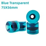 Lot de 4 roues de skateboard a 8 tuyaux anti - vibration, 75mm, 76mm, simple, double bascule, durable, ...
