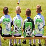Lot de 4 sacs de gym en tissu avec cordon de serrage - sac de sport pour enfants garons - pour anniversaire ...