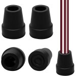 Lot de 4 tampons en caoutchouc pour bâtons de randonnée, embouts en caoutchouc de 19 mm, béquilles en ... Lot de 4 tampons en caoutchouc pour bâtons de randonnée, embouts en caoutchouc de 19 mm, béquilles en ...