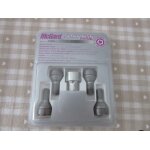 Lot de 4 vis - 12x150 - l24 - h17 - conique - antivol de roues - chrome - 27204sl