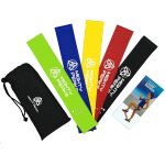 Lot de 5 bandes de rsistance avec sac de transport pour exercices de fitness, de musculation, de terrasse, ...