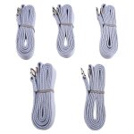 Lot de 5 ceintures extensibles de yoga de 1, 8 m en coton naturel, la�age epais avec epaules ouvertes ...